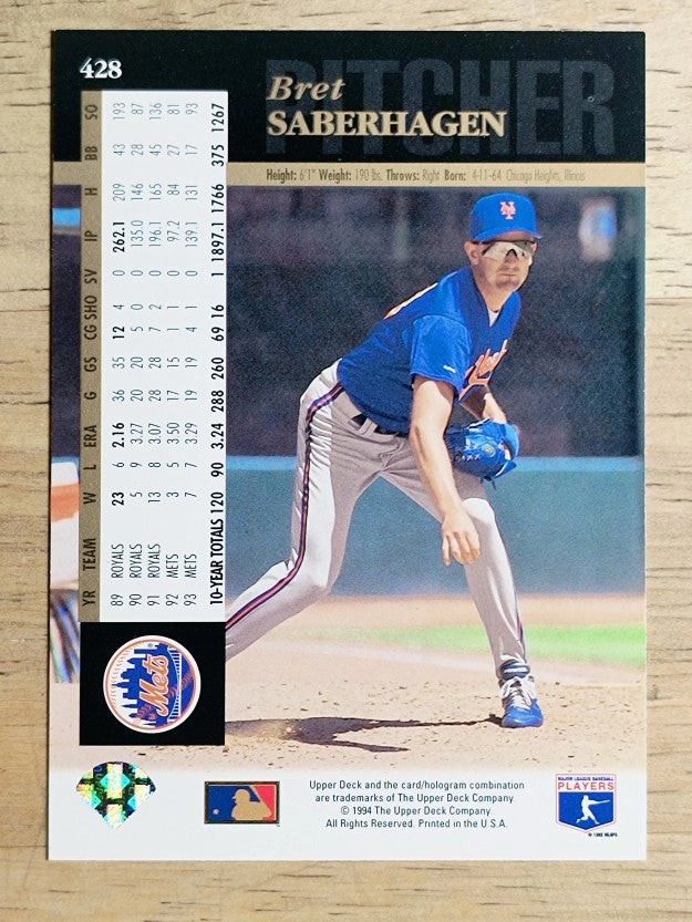 1994 Upper Deck #428 Bret Saberhagen