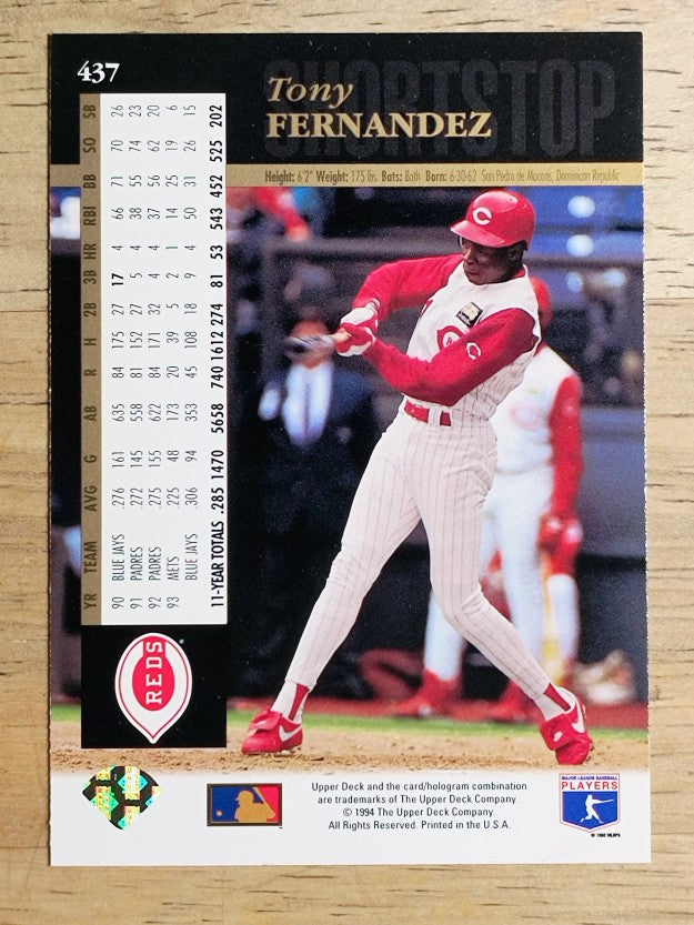 1994 Upper Deck #437 Tony Fernandez