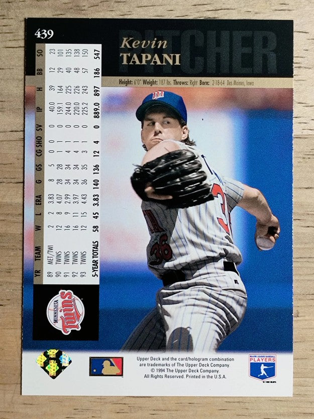 1994 Upper Deck #439 Kevin Tapani