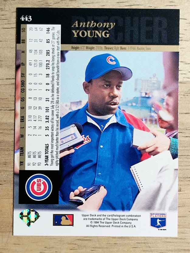 1994 Upper Deck #443 Anthony Young