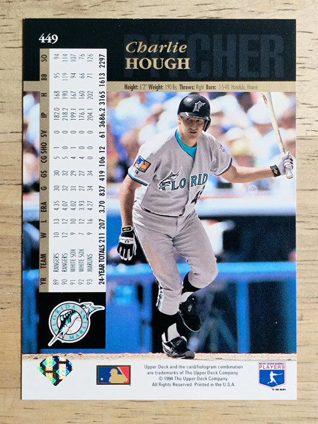 1994 Upper Deck #449 Charlie Hough