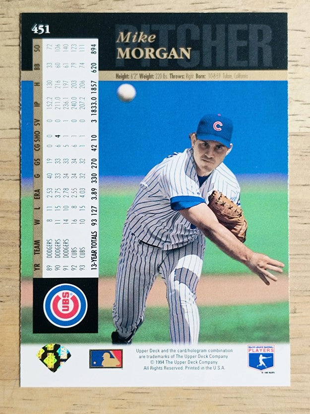 1994 Upper Deck #451 Mike Morgan
