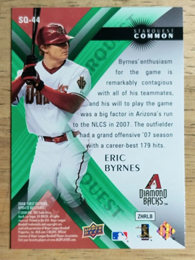 2008 Upper Deck First Edition StarQuest #SQ44 Eric Byrnes