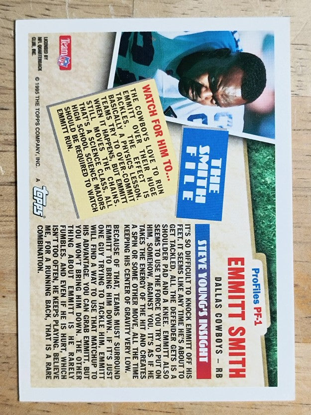 1995 Topps Profiles #1 Emmitt Smith