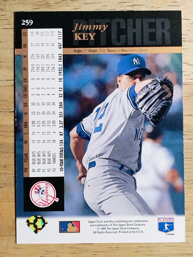1994 Upper Deck Electric Diamond #259 Jimmy Key