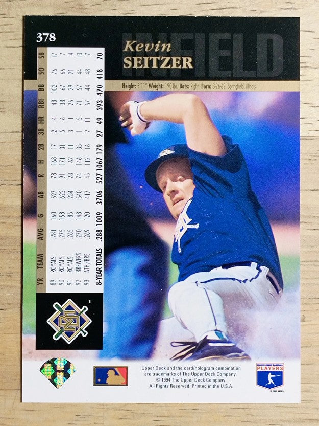 1994 Upper Deck Electric Diamond #378 Kevin Seitzer
