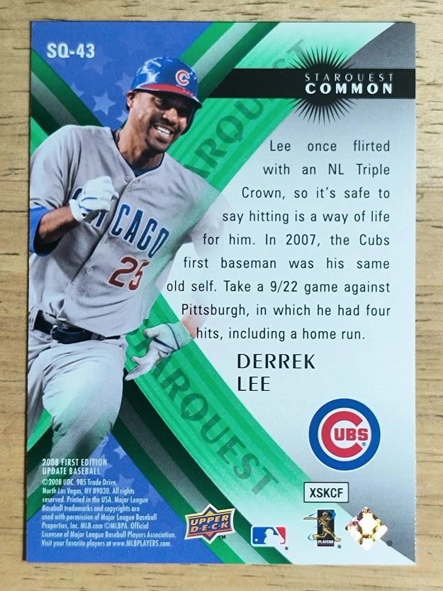 2008 Upper Deck First Edition StarQuest #SQ43 Derrek Lee