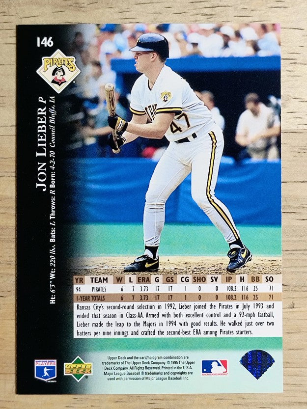 1995 Upper Deck #146 Jon Lieber