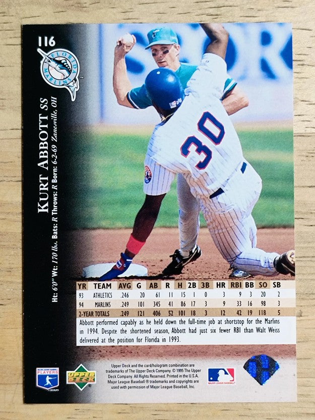1995 Upper Deck Electric Diamond #116 Kurt Abbott
