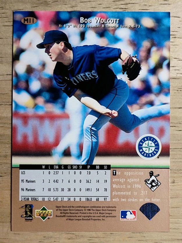 1997 Mariners Upper Deck Pepsi Insert #M11 Bob Wolcott
