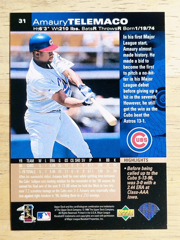 1997 Upper Deck #31 Amaury Telemaco
