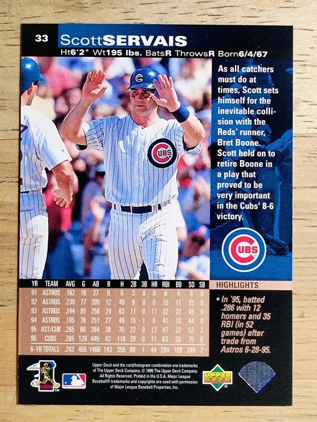1997 Upper Deck #33 Scott Servais