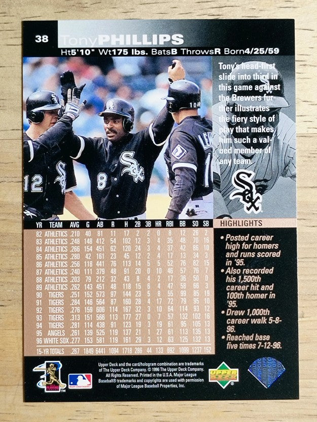1997 Upper Deck #38 Tony Phillips