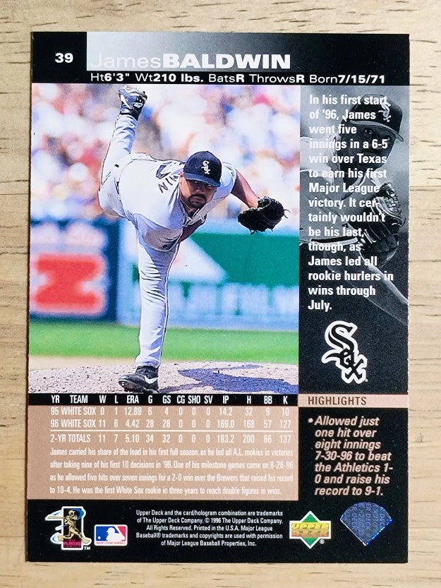 1997 Upper Deck #39 James Baldwin