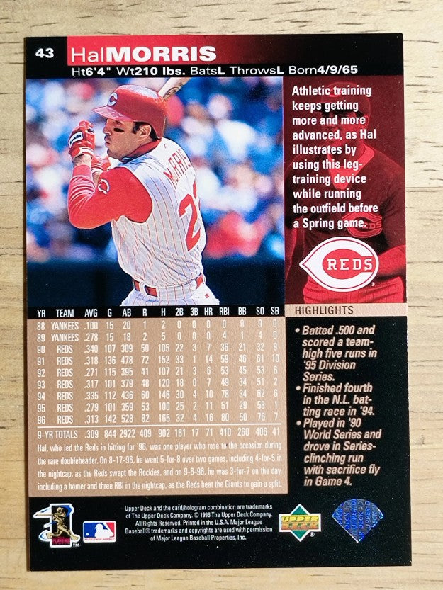1997 Upper Deck #43 Hal Morris