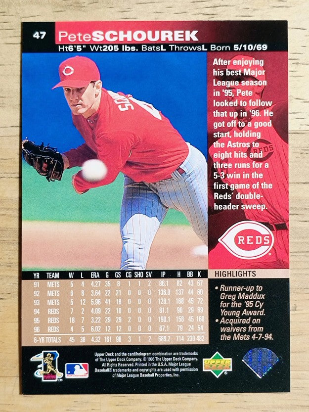 1997 Upper Deck #47 Pete Schourek