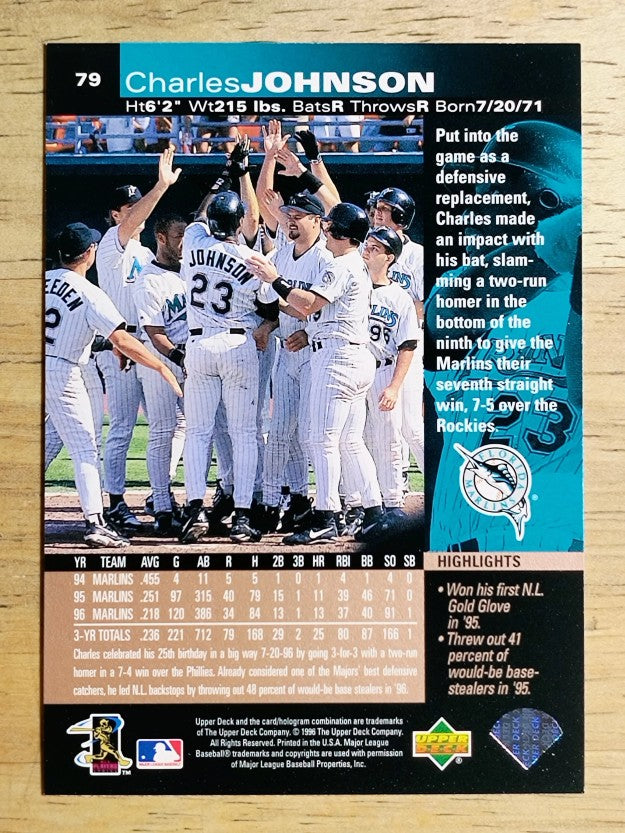 1997 Upper Deck #79 Charles Johnson