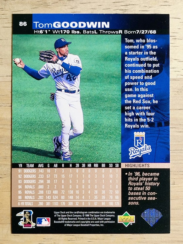 1997 Upper Deck #86 Tom Goodwin