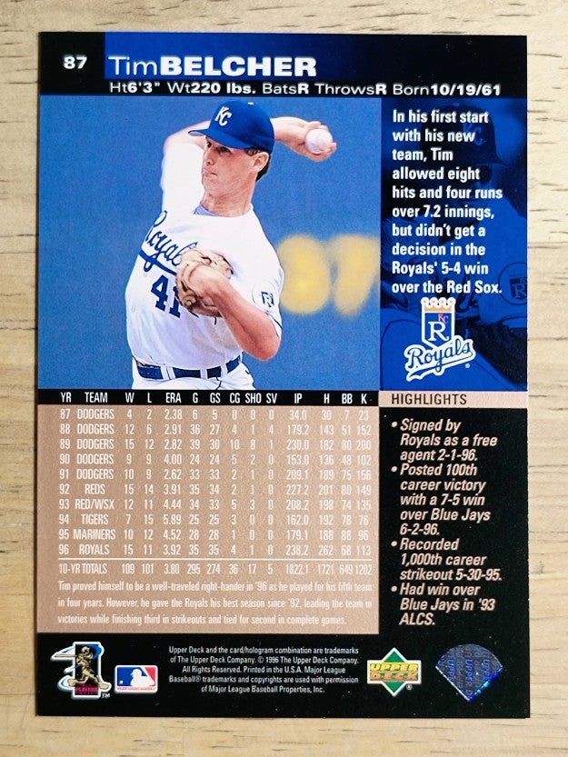 1997 Upper Deck #87 Tim Belcher