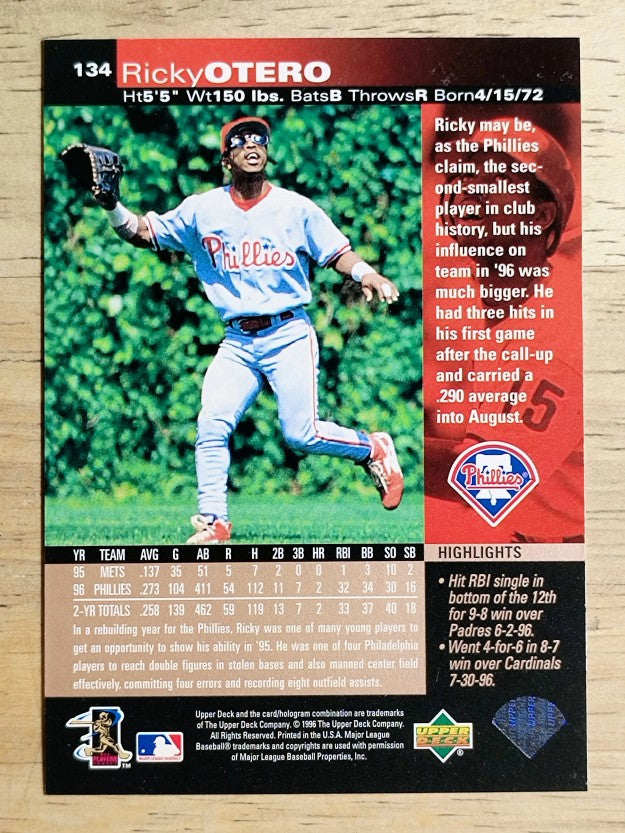 1997 Upper Deck #134 Ricky Otero