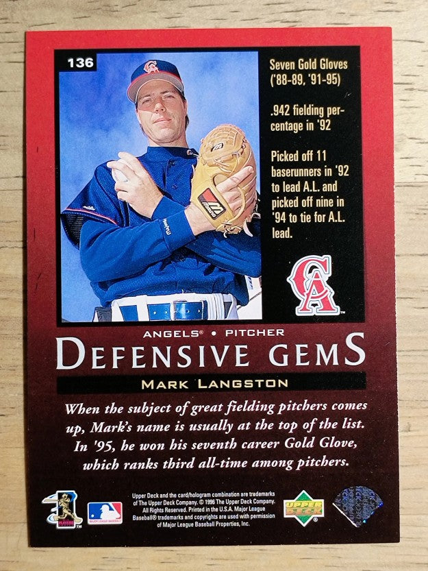 1997 Upper Deck #136 Mark Langston DG