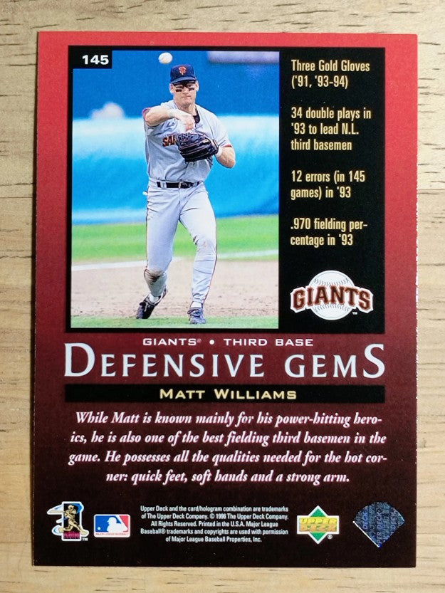 1997 Upper Deck #145 Matt Williams DG