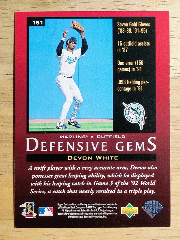1997 Upper Deck #151 Devon White DG