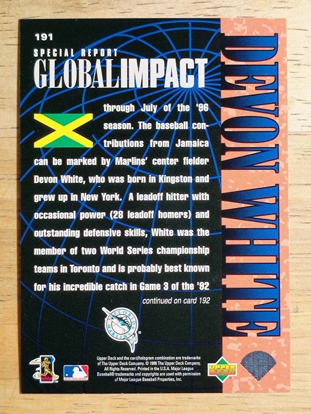 1997 Upper Deck #191 Devon White GI