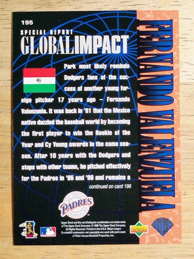 1997 Upper Deck #195 Fernando Valenzuela GI