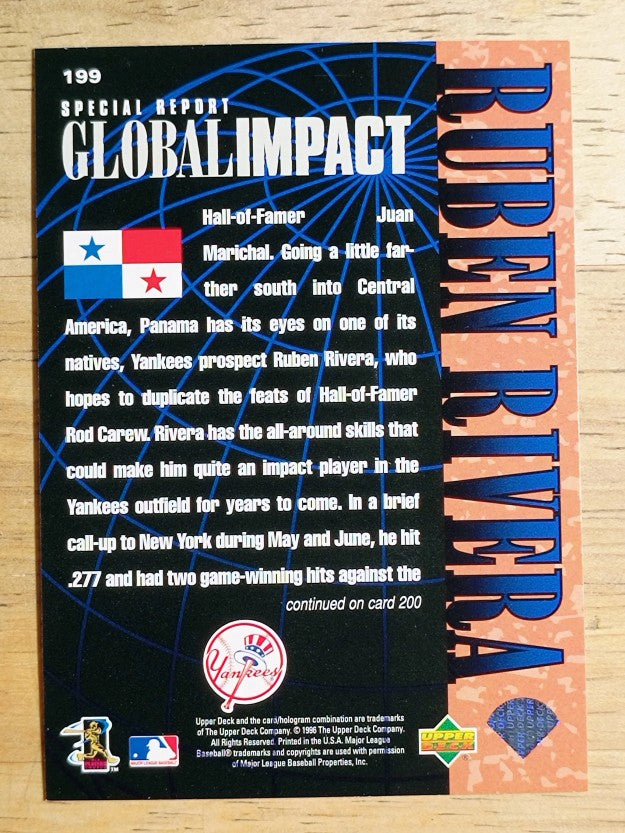 1997 Upper Deck #199 Ruben Rivera GI