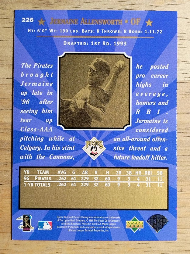 1997 Upper Deck #226 Jermaine Allensworth