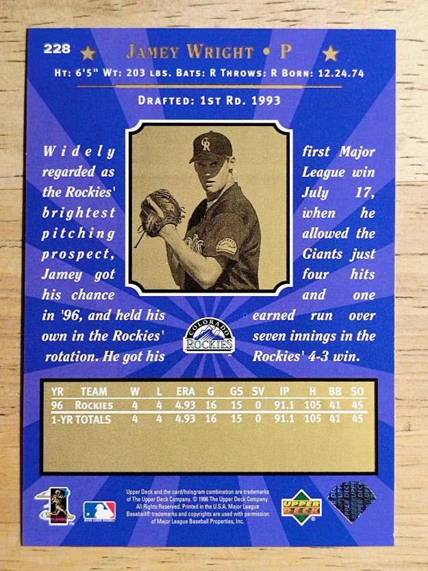1997 Upper Deck #228 Jamey Wright