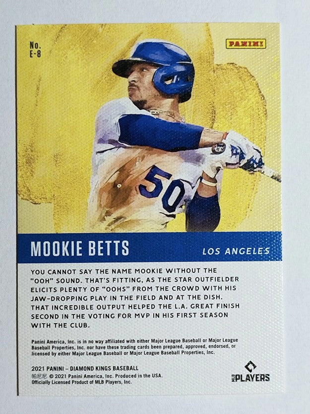 2021 Diamond Kings Elegance #8 Mookie Betts