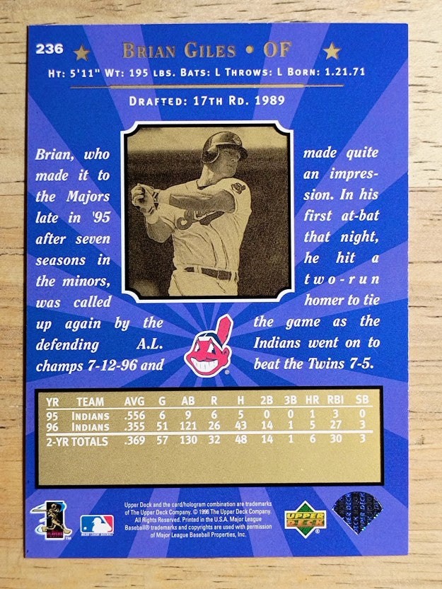 1997 Upper Deck #236 Brian Giles RC