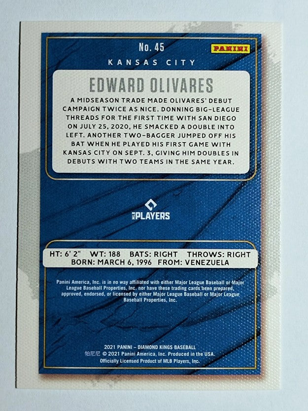 2021 Diamond Kings Artist Proof Blue #45 Edward Olivares