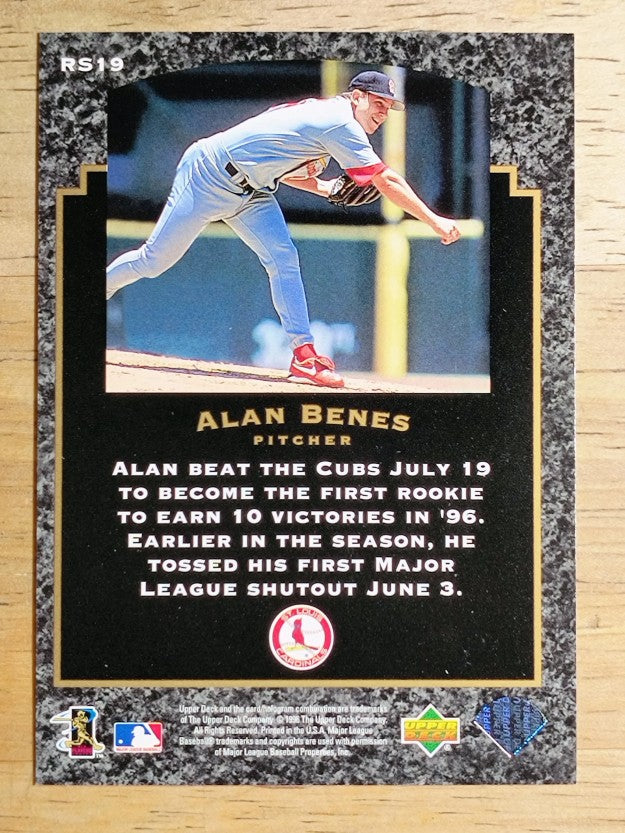 1997 Upper Deck Rock Solid Foundation #RS19 Alan Benes