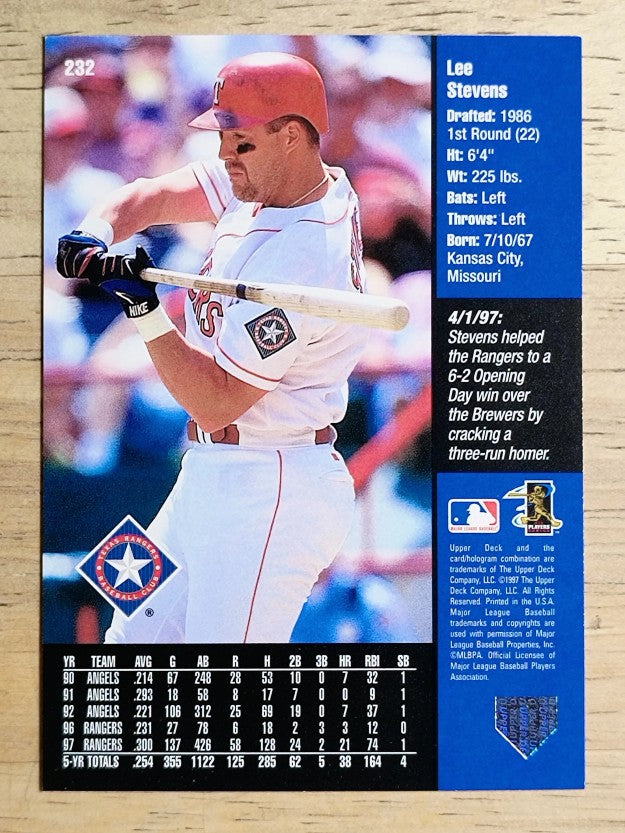 1998 Upper Deck #232 Lee Stevens