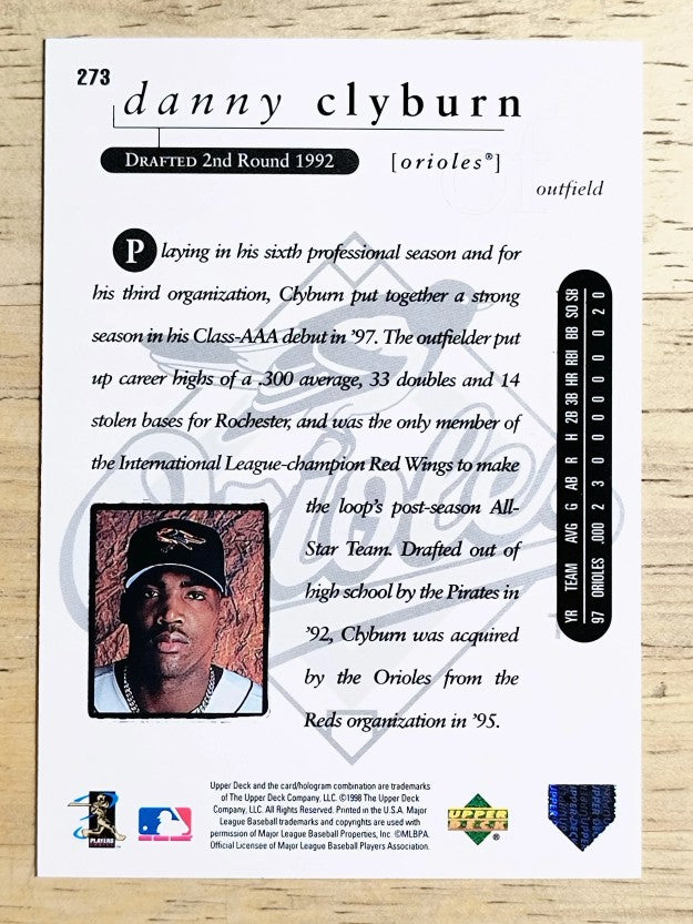 1998 Upper Deck #273 Danny Clyburn