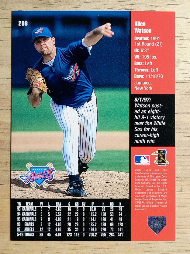 1998 Upper Deck #296 Allen Watson