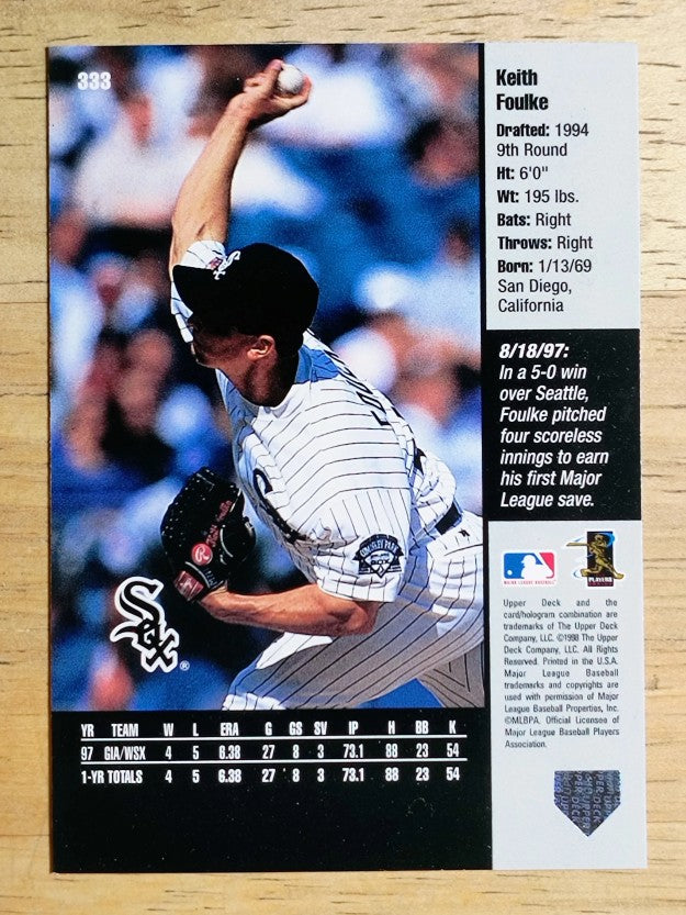 1998 Upper Deck #333 Keith Foulke