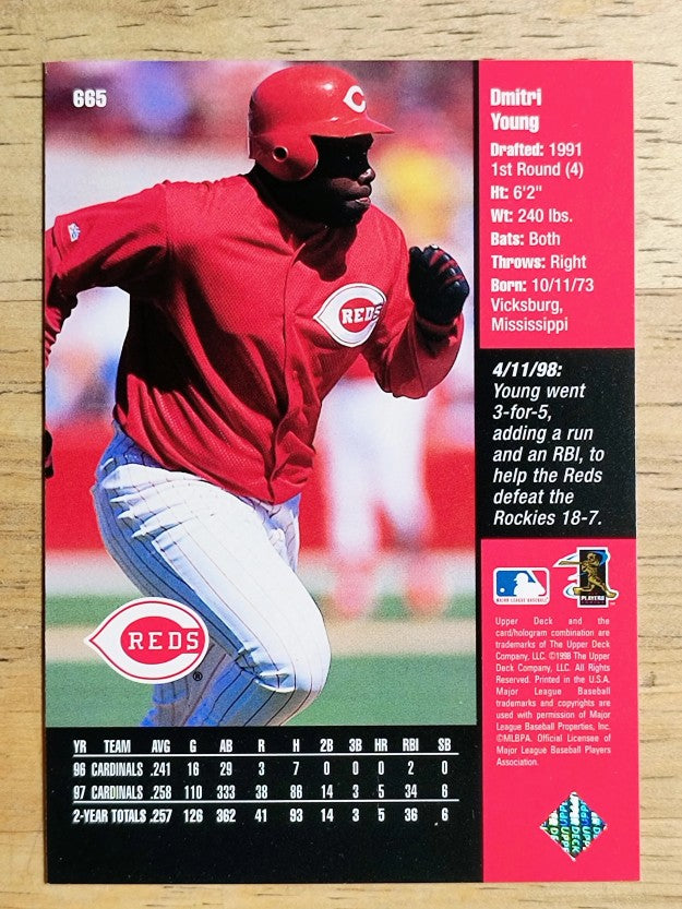 1998 Upper Deck #665 Dmitri Young