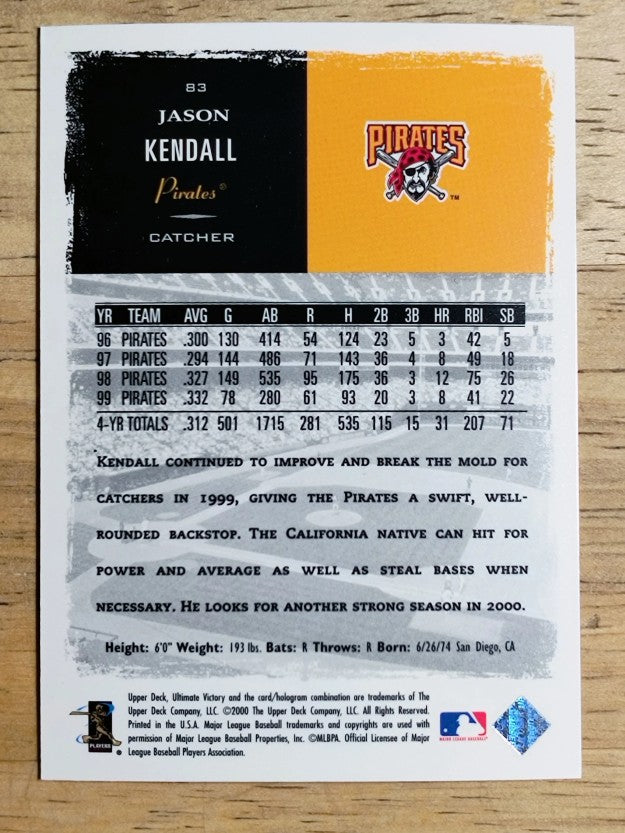2000 Ultimate Victory #83 Jason Kendall