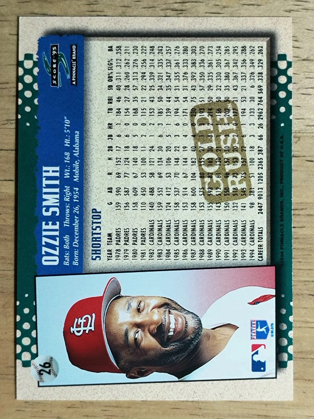 1995 Score Gold Rush #26 Ozzie Smith