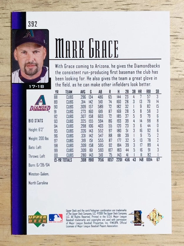 2001 Upper Deck #392 Mark Grace
