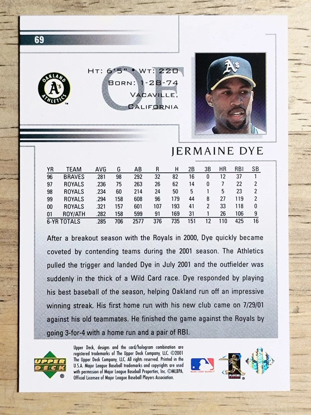 2002 Upper Deck #69 Jermaine Dye