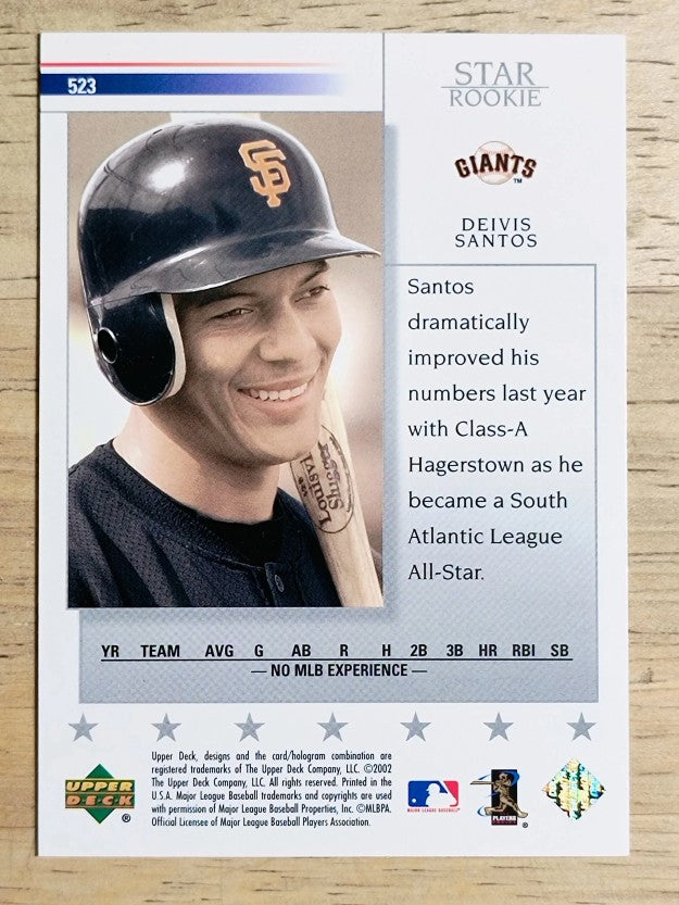 2002 Upper Deck #523 Deivis Santos SR