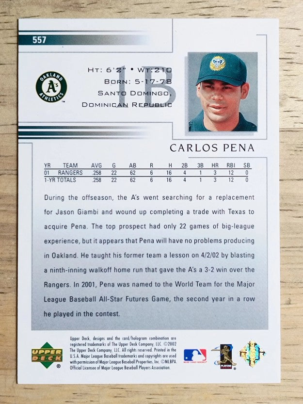 2002 Upper Deck #557 Carlos Pena