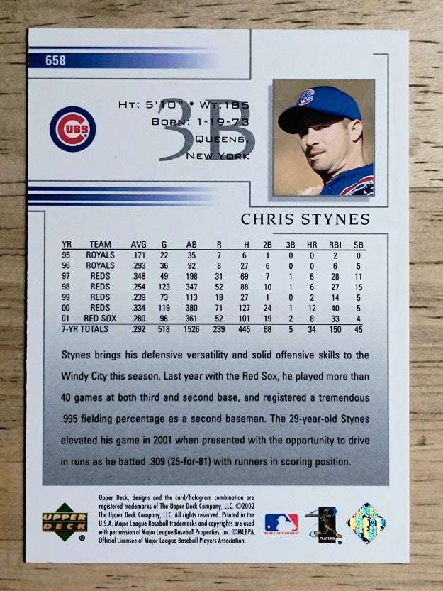 2002 Upper Deck #658 Chris Stynes