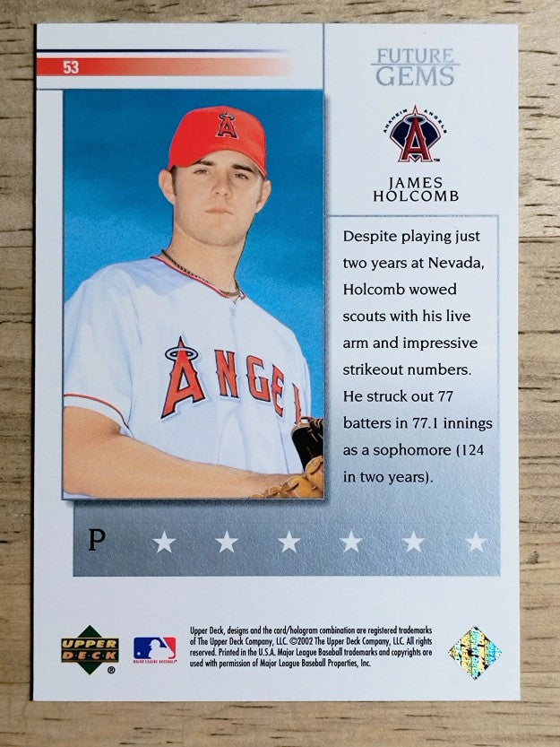 2002 Upper Deck Prospect Premieres #53 James Holcomb XRC