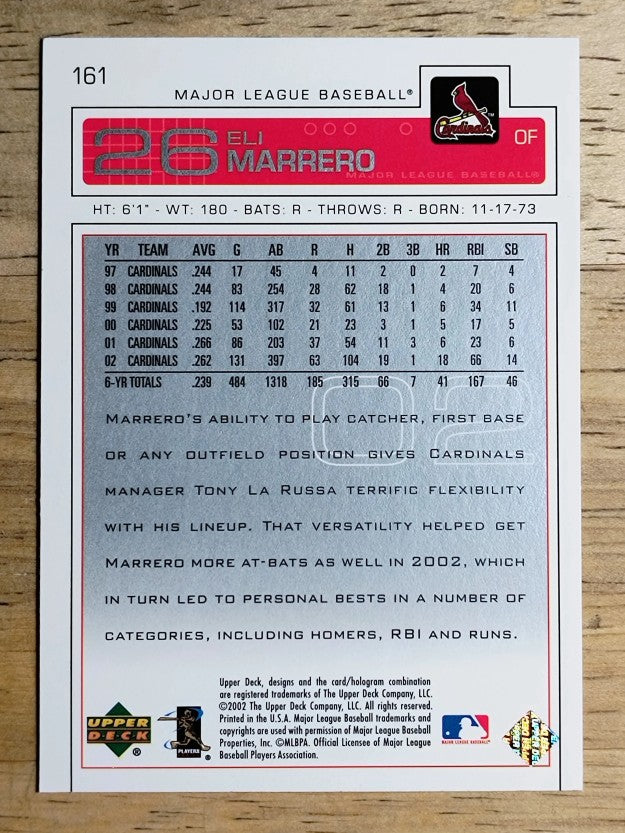 2003 Upper Deck #161 Eli Marrero